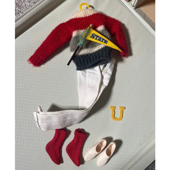 Vintage KEN #770 CAMPUS HERO Complete Japan TM NM Wool 60s Barbie School Outfit - Picture 3 of 11